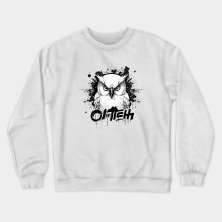 Graffiti Paint Owl Bird Creative Crewneck Sweatshirt